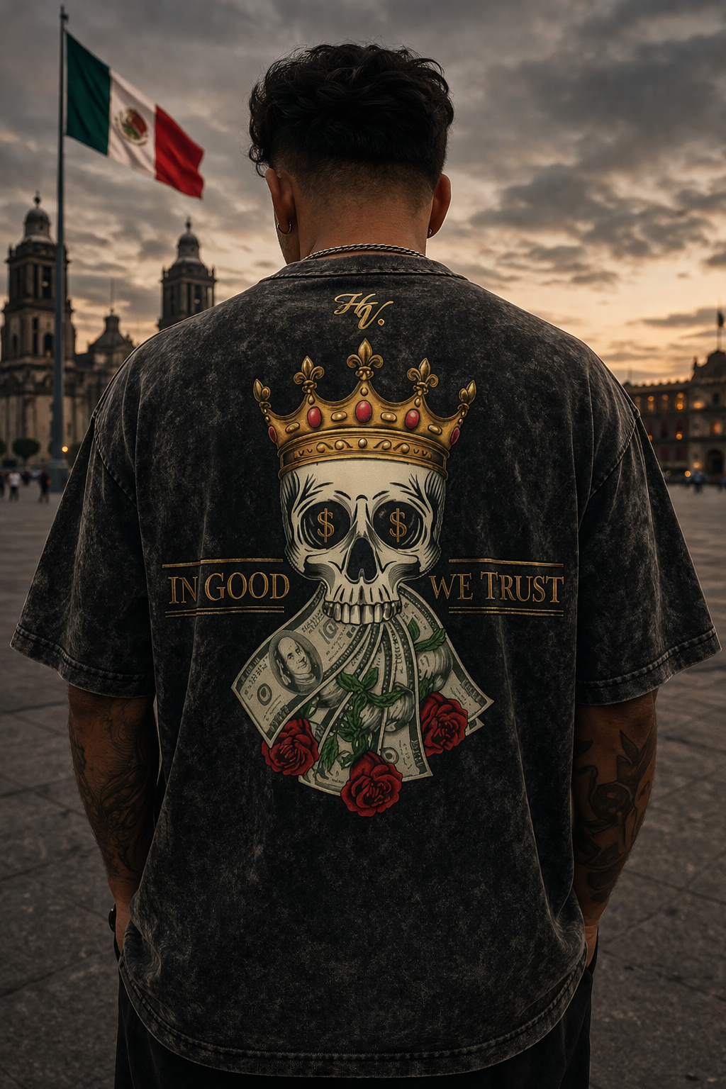 In God We Trust — Hombre De Valor Tee